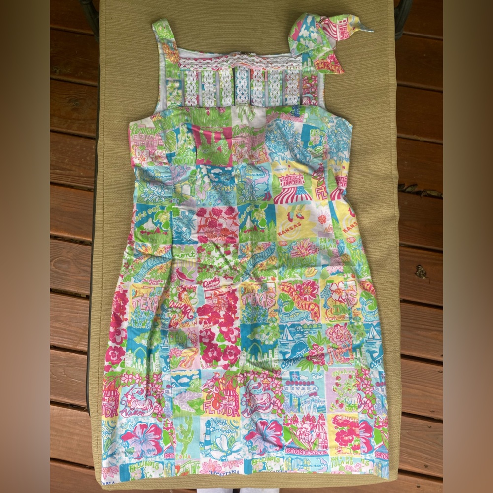 Lily Pulitzer patterned cut out mini dress